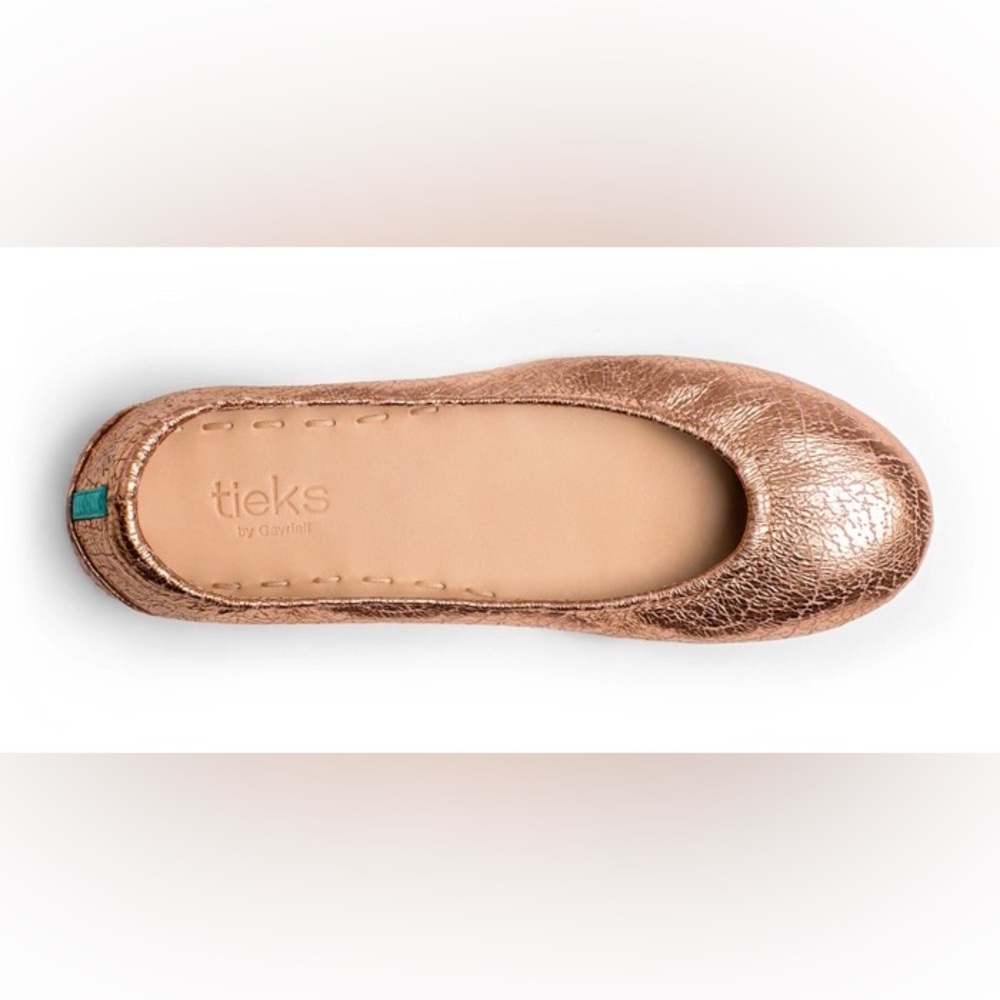 Rose Gold Glam Tieks Flats